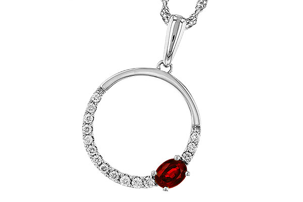 M320-30827: NECKLACE .26 RUBY .41 TGW