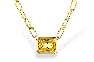 M320-33609: NECKLACE .86 CITRINE (18")