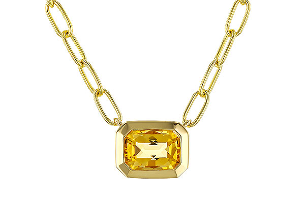 M320-33609: NECKLACE .86 CITRINE (18")