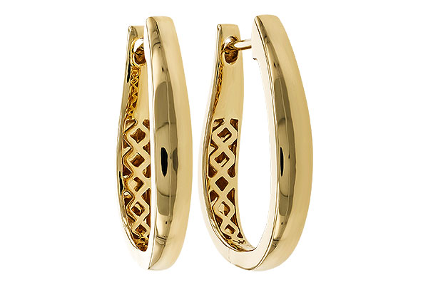 M320-33618: GOLD EARRINGS (22MM)