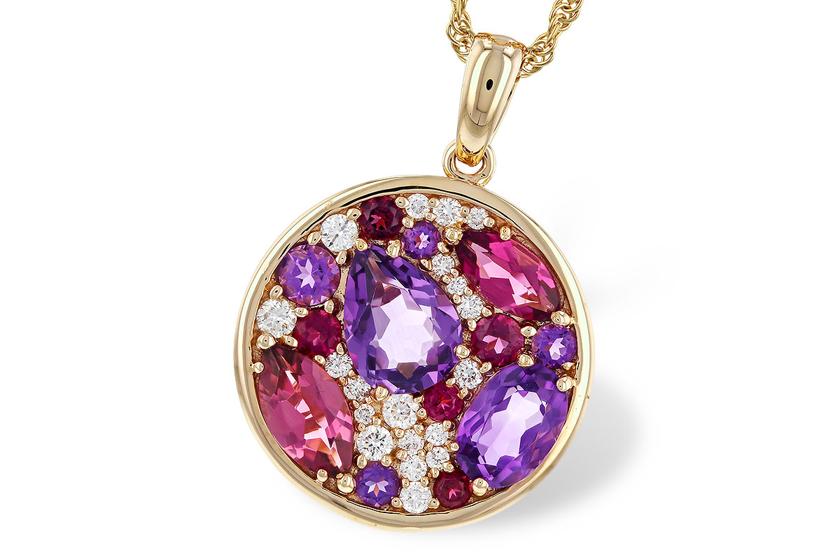 M320-34536: NECK 1.83 TW SEMI-PRECIOUS (P.TOUR, AMY) 2.00 TGW