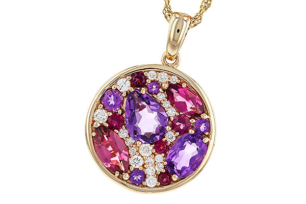 M320-34536: NECK 1.83 TW SEMI-PRECIOUS (P.TOUR, AMY) 2.00 TGW