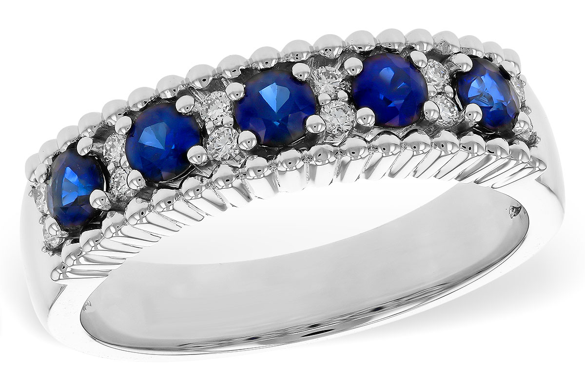 M320-36336: LDS WED RG .64 TW SAPPHIRE .76 TGW