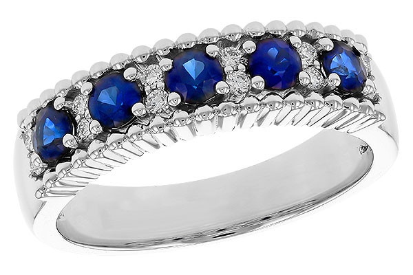 M320-36336: LDS WED RG .64 TW SAPPHIRE .76 TGW