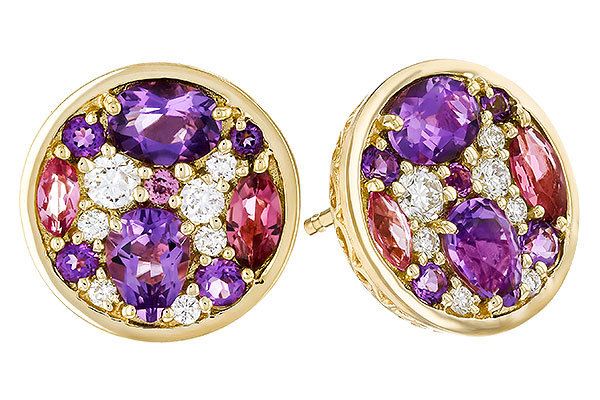 M320-36354: EARR .82 TW SEMI-PRECIOUS (P.TOUR, AMY) .98 TGW
