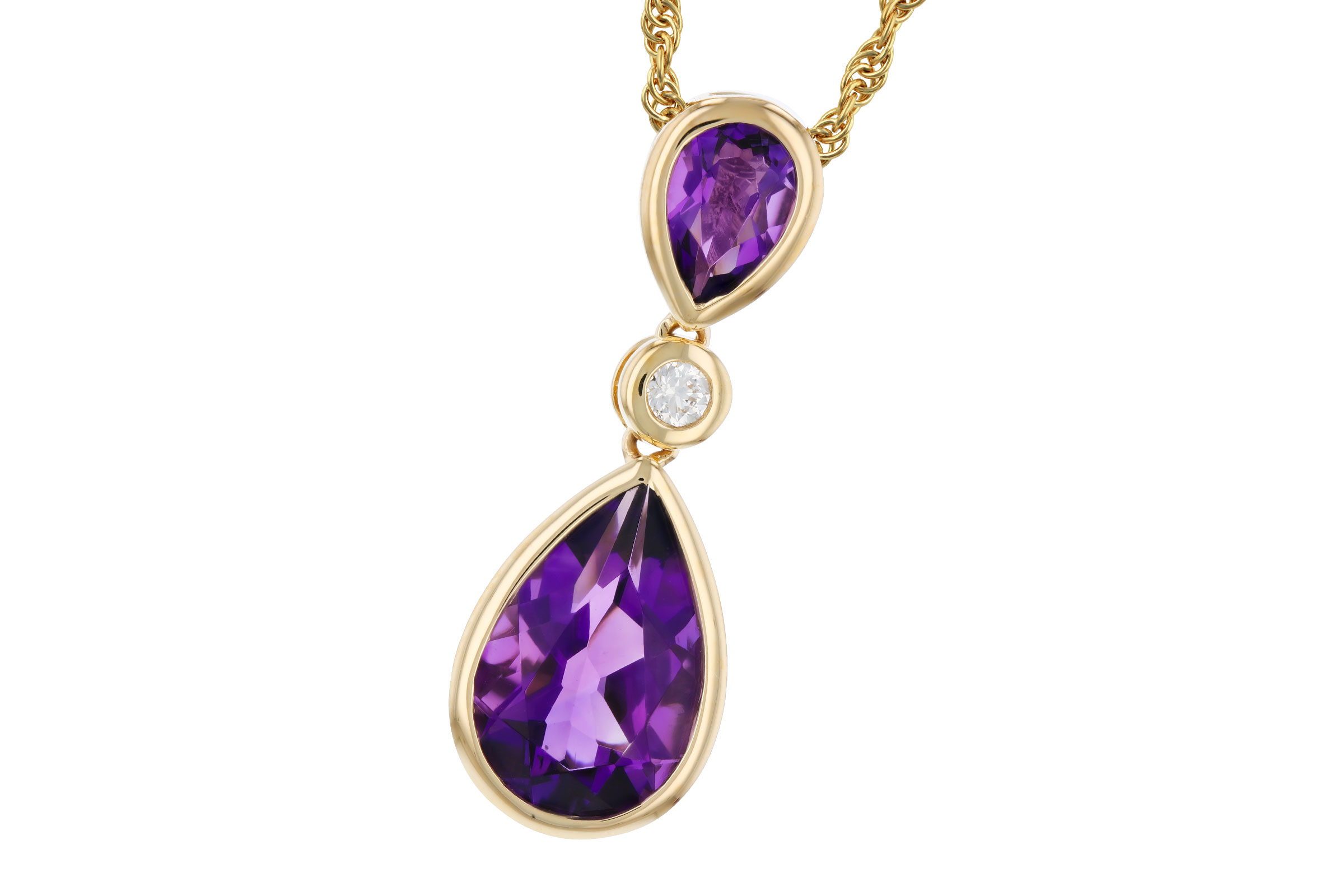 M321-21727: NECKLACE 1.92 TW AMETHYST 1.96 TGW